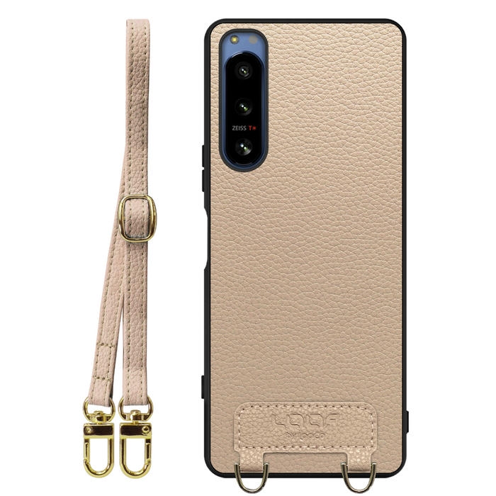 [ LOOF LUXURY-SHELL SHOULDER ] Xperia 5 IV SOG09 / SO-54C xperia5Ⅳ 5Ⅳ xperia5 ショルダーストラップ付き シンプルでスマート 本革 シェル型ケース ショルダー ストラップ スマホショルダー [ Xperia 5 IV ]