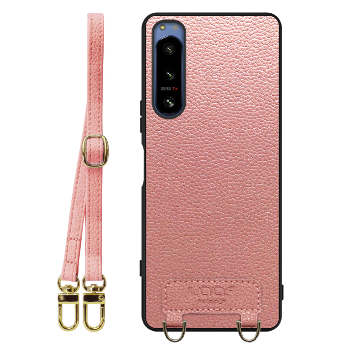 [ LOOF LUXURY-SHELL SHOULDER ] Xperia 5 IV SOG09 / SO-54C xperia5Ⅳ 5Ⅳ xperia5 ショルダーストラップ付き シンプルでスマート 本革 シェル型ケース ショルダー ストラップ スマホショルダー [ Xperia 5 IV ]
