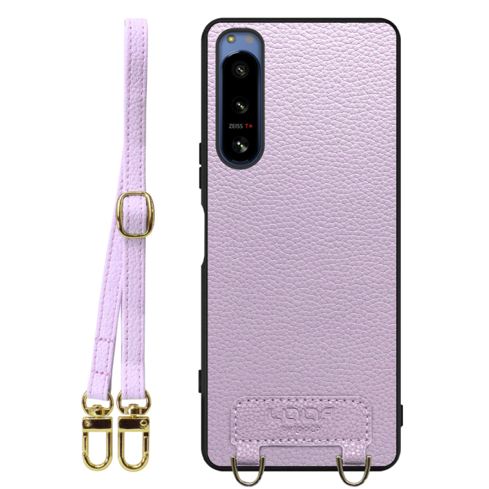 [ LOOF LUXURY-SHELL SHOULDER ] Xperia 5 IV SOG09 / SO-54C xperia5Ⅳ 5Ⅳ xperia5 ショルダーストラップ付き シンプルでスマート 本革 シェル型ケース ショルダー ストラップ スマホショルダー [ Xperia 5 IV ]