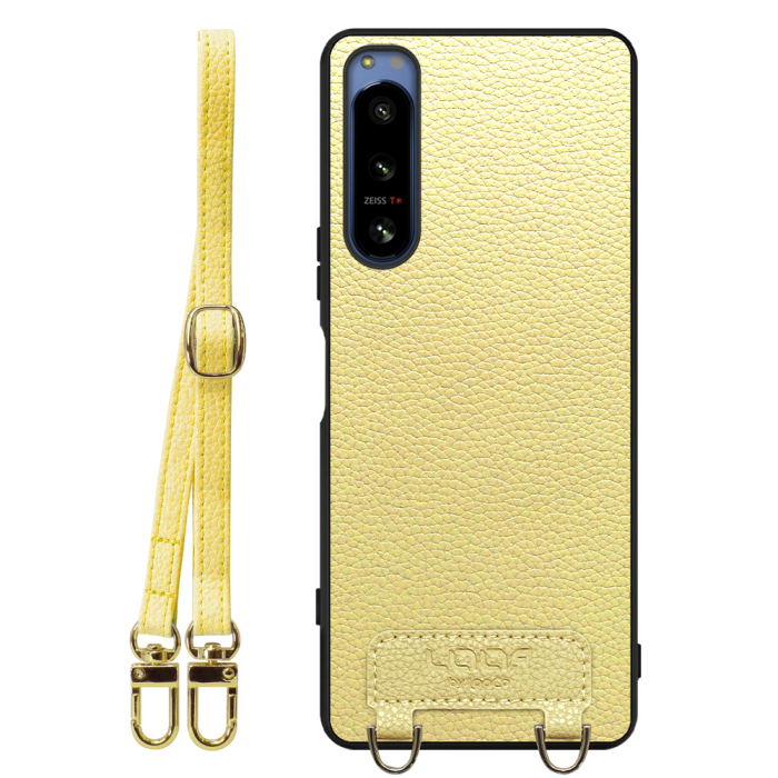 [ LOOF LUXURY-SHELL SHOULDER ] Xperia 5 IV SOG09 / SO-54C xperia5Ⅳ 5Ⅳ xperia5 ショルダーストラップ付き シンプルでスマート 本革 シェル型ケース ショルダー ストラップ スマホショルダー [ Xperia 5 IV ]