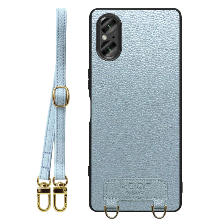 [ LOOF LUXURY-SHELL SHOULDER ] Xperia 5 V SO-53D / SOG12 5V Xperia5V ショルダーストラップ付き シンプルでスマート 本革 シェル型ケース ショルダー ストラップ スマホショルダー [ Xperia 5 V ]