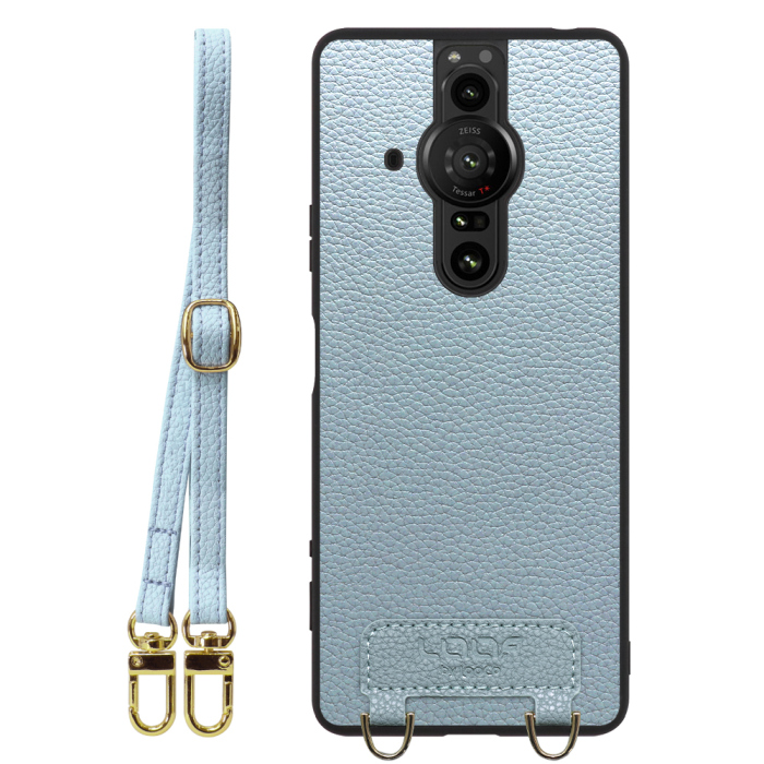 [ LOOF LUXURY-SHELL SHOULDER ] Xperia PRO-I XQ-BE42 proi xperiaproi ショルダーストラップ付き シンプルでスマート 本革 シェル型ケース ショルダー ストラップ スマホショルダー [ Xperia PRO-I ]