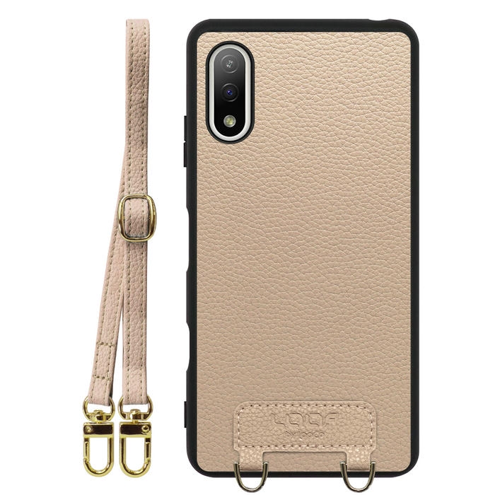 [ LOOF LUXURY-SHELL SHOULDER ] Xperia Ace II SO-41B aceⅡ ace2 ショルダーストラップ付き シンプルでスマート 本革 シェル型ケース ショルダー ストラップ スマホショルダー [ Xperia Ace Ⅱ ]