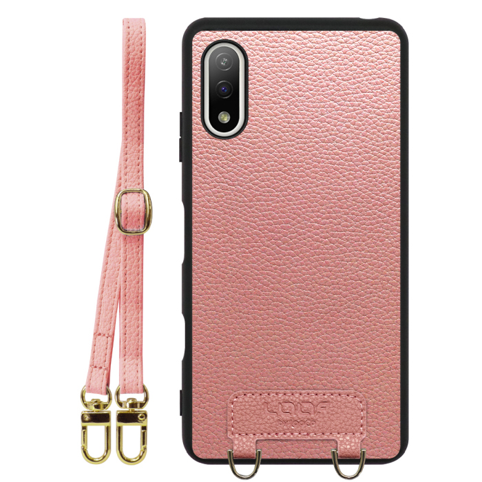 [ LOOF LUXURY-SHELL SHOULDER ] Xperia Ace II SO-41B aceⅡ ace2 ショルダーストラップ付き シンプルでスマート 本革 シェル型ケース ショルダー ストラップ スマホショルダー [ Xperia Ace Ⅱ ]
