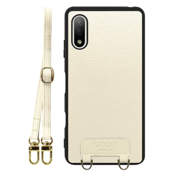 [ LOOF LUXURY-SHELL SHOULDER ] Xperia Ace II SO-41B aceⅡ ace2 ショルダーストラップ付き シンプルでスマート 本革 シェル型ケース ショルダー ストラップ スマホショルダー [ Xperia Ace Ⅱ ]