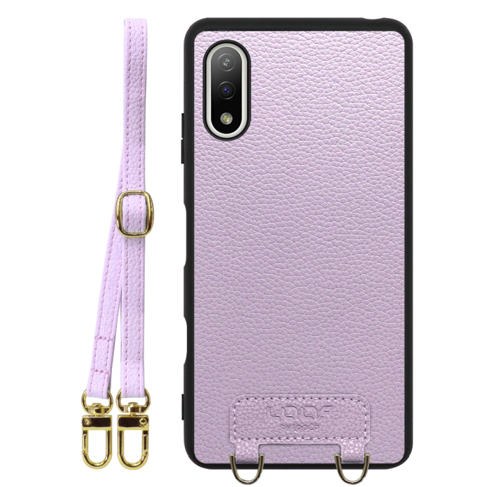 [ LOOF LUXURY-SHELL SHOULDER ] Xperia Ace II SO-41B aceⅡ ace2 ショルダーストラップ付き シンプルでスマート 本革 シェル型ケース ショルダー ストラップ スマホショルダー [ Xperia Ace Ⅱ ]