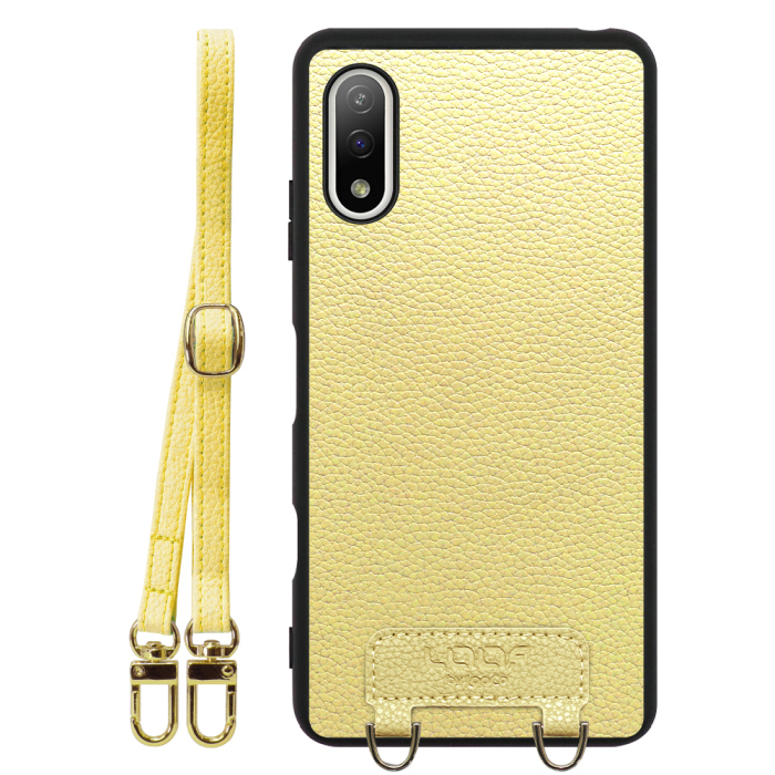 [ LOOF LUXURY-SHELL SHOULDER ] Xperia Ace II SO-41B aceⅡ ace2 ショルダーストラップ付き シンプルでスマート 本革 シェル型ケース ショルダー ストラップ スマホショルダー [ Xperia Ace Ⅱ ]