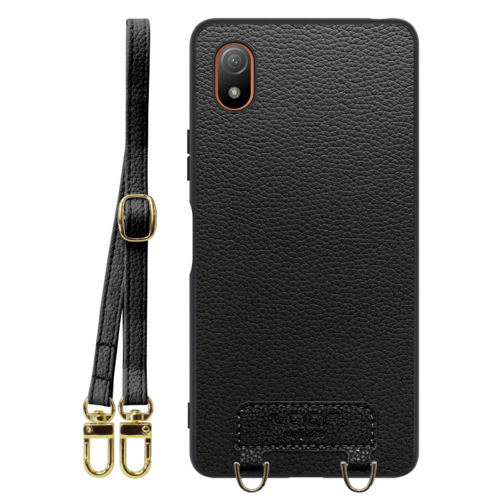 [ LOOF LUXURY-SHELL SHOULDER ] Xperia Ace III SO-53C / SOG08 aceⅢ ace3 ショルダーストラップ付き シンプルでスマート 本革 シェル型ケース ショルダー ストラップ スマホショルダー [ Xperia Ace III ]