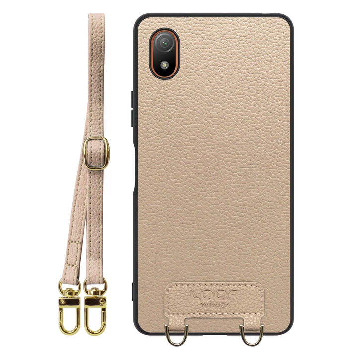 [ LOOF LUXURY-SHELL SHOULDER ] Xperia Ace III SO-53C / SOG08 aceⅢ ace3 ショルダーストラップ付き シンプルでスマート 本革 シェル型ケース ショルダー ストラップ スマホショルダー [ Xperia Ace III ]