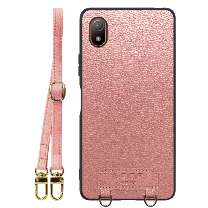 [ LOOF LUXURY-SHELL SHOULDER ] Xperia Ace III SO-53C / SOG08 aceⅢ ace3 ショルダーストラップ付き シンプルでスマート 本革 シェル型ケース ショルダー ストラップ スマホショルダー [ Xperia Ace III ]