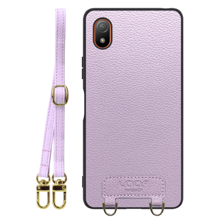 [ LOOF LUXURY-SHELL SHOULDER ] Xperia Ace III SO-53C / SOG08 aceⅢ ace3 ショルダーストラップ付き シンプルでスマート 本革 シェル型ケース ショルダー ストラップ スマホショルダー [ Xperia Ace III ]