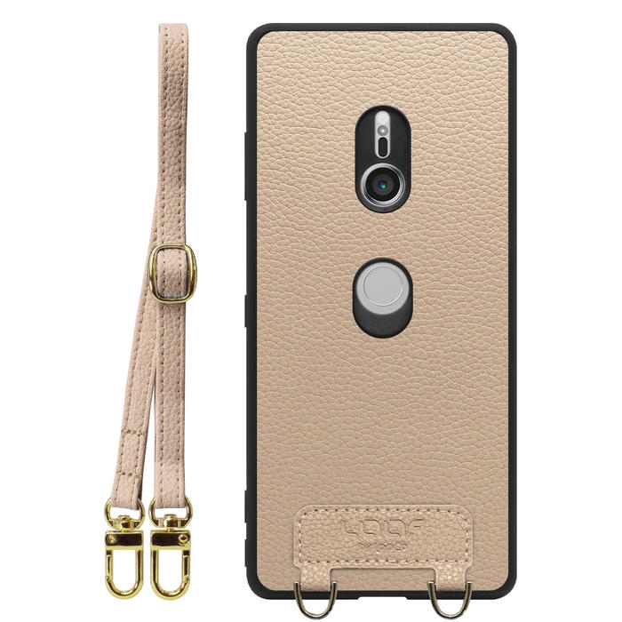 [ LOOF LUXURY-SHELL SHOULDER ] Xperia XZ3 SO-01L / SOV39  ショルダーストラップ付き シンプルでスマート 本革 シェル型ケース ショルダー ストラップ スマホショルダー [ Xperia XZ3 ]