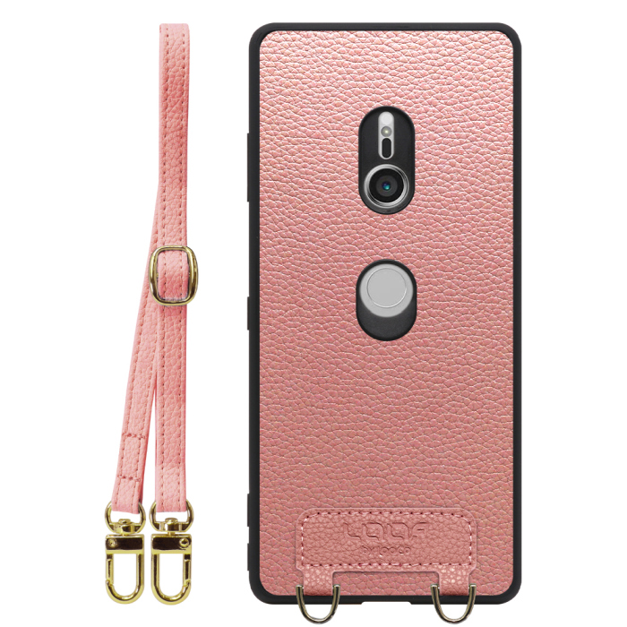 [ LOOF LUXURY-SHELL SHOULDER ] Xperia XZ3 SO-01L / SOV39  ショルダーストラップ付き シンプルでスマート 本革 シェル型ケース ショルダー ストラップ スマホショルダー [ Xperia XZ3 ]