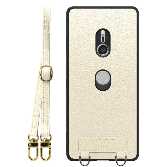[ LOOF LUXURY-SHELL SHOULDER ] Xperia XZ3 SO-01L / SOV39  ショルダーストラップ付き シンプルでスマート 本革 シェル型ケース ショルダー ストラップ スマホショルダー [ Xperia XZ3 ]