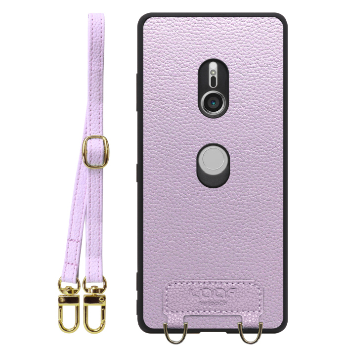 [ LOOF LUXURY-SHELL SHOULDER ] Xperia XZ3 SO-01L / SOV39  ショルダーストラップ付き シンプルでスマート 本革 シェル型ケース ショルダー ストラップ スマホショルダー [ Xperia XZ3 ]