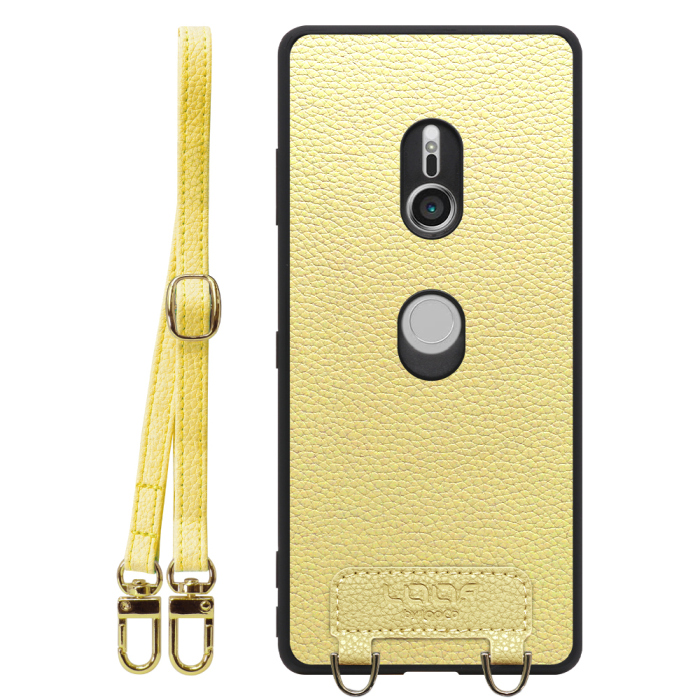 [ LOOF LUXURY-SHELL SHOULDER ] Xperia XZ3 SO-01L / SOV39  ショルダーストラップ付き シンプルでスマート 本革 シェル型ケース ショルダー ストラップ スマホショルダー [ Xperia XZ3 ]