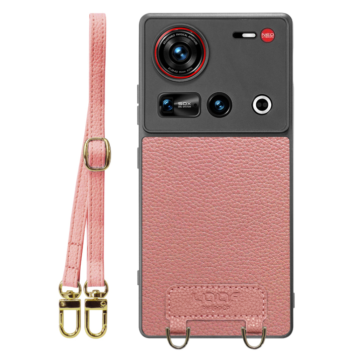 [ LOOF LUXURY-SHELL SHOULDER ] nubia Z70 Ultra ZTE ショルダーストラップ付き シンプルでスマート 本革 シェル型ケース ショルダー ストラップ スマホショルダー [ nubia Z70 Ultra / Z70S Ultra ]