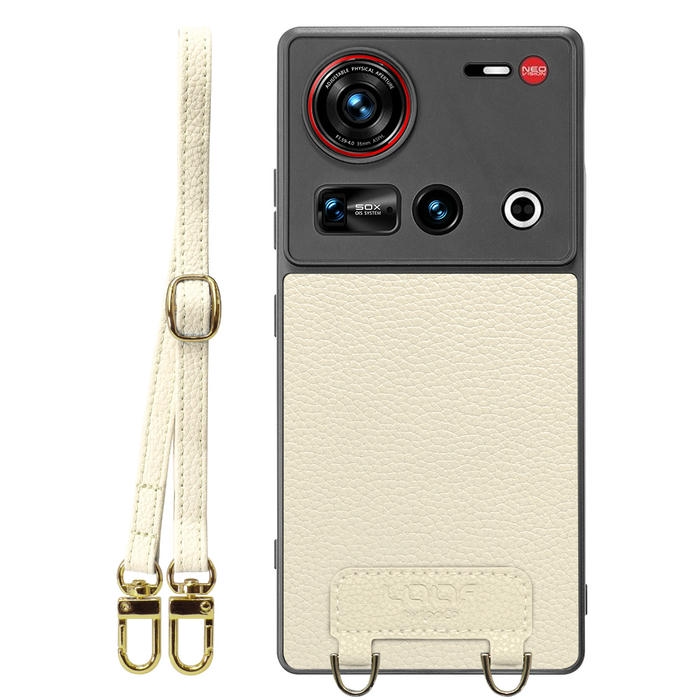 [ LOOF LUXURY-SHELL SHOULDER ] nubia Z70 Ultra ZTE ショルダーストラップ付き シンプルでスマート 本革 シェル型ケース ショルダー ストラップ スマホショルダー [ nubia Z70 Ultra / Z70S Ultra ]