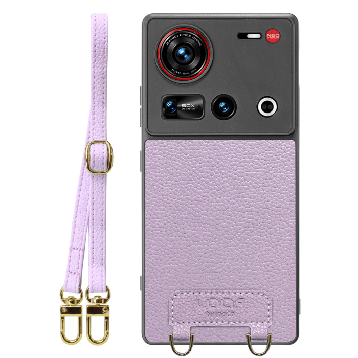 [ LOOF LUXURY-SHELL SHOULDER ] nubia Z70 Ultra ZTE ショルダーストラップ付き シンプルでスマート 本革 シェル型ケース ショルダー ストラップ スマホショルダー [ nubia Z70 Ultra / Z70S Ultra ]