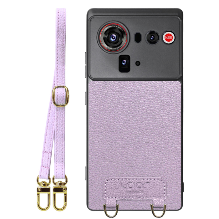 [ LOOF LUXURY-SHELL SHOULDER ] nubia Z80 Ultra NX741J ショルダーストラップ付き シンプルでスマート 本革 シェル型ケース ショルダー ストラップ スマホショルダー [ nubia Z80 Ultra ]
