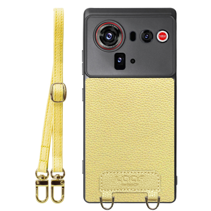[ LOOF LUXURY-SHELL SHOULDER ] nubia Z80 Ultra NX741J ショルダーストラップ付き シンプルでスマート 本革 シェル型ケース ショルダー ストラップ スマホショルダー [ nubia Z80 Ultra ]