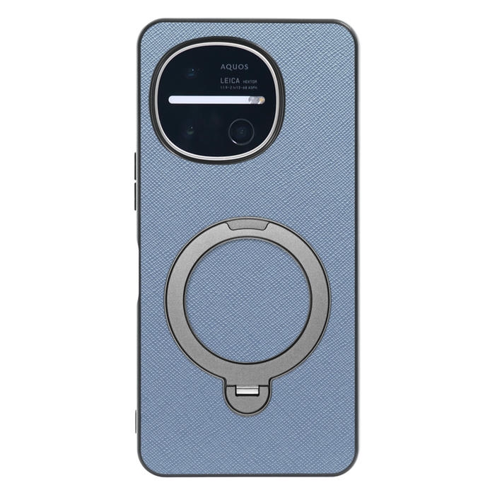[ LOOF CASUAL MAG-RING Series ] AQUOS R11 SH-51G SH-M35 スマホケース 背面 ケース カバー ハードケース マグネット内蔵の薄型多機能リング付 スタンド [ AQUOS R11 ]