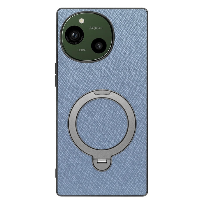 [ LOOF CASUAL MAG-RING Series ] AQUOS R9 / R10 SH-51E SH-51F スマホケース 背面 ケース カバー ハードケース マグネット内蔵の薄型多機能リング付 スタンド [ AQUOS R9 / R10 ]
