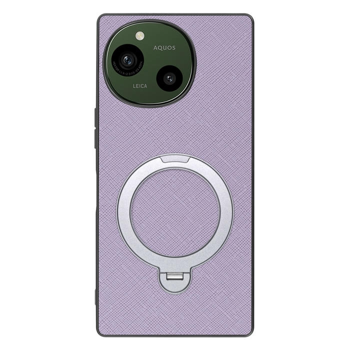 [ LOOF CASUAL MAG-RING Series ] AQUOS R9 / R10 SH-51E SH-51F スマホケース 背面 ケース カバー ハードケース マグネット内蔵の薄型多機能リング付 スタンド [ AQUOS R9 / R10 ]