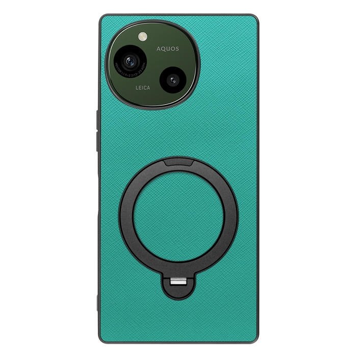 [ LOOF CASUAL MAG-RING Series ] AQUOS R9 / R10 SH-51E SH-51F スマホケース 背面 ケース カバー ハードケース マグネット内蔵の薄型多機能リング付 スタンド [ AQUOS R9 / R10 ]
