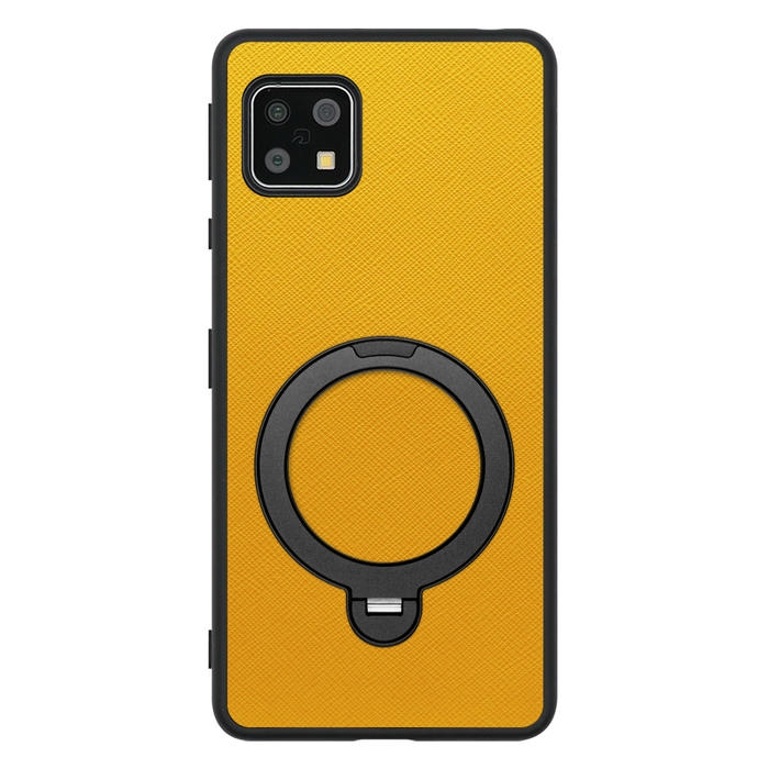 [ LOOF CASUAL MAG-RING Series ] AQUOS sense4 / sense4 lite / sense4 basic / sense5G / やさしいスマホ2 sense 4 4lite 4basic 5G sense4lite sense4basic スマホケース 背面 ケース カバー ハードケース マグネット内蔵の薄型多機能リング付 スタンド [ AQUOS sense4/4 lite/4 basic/sense5G/やさしいスマホ2 ]