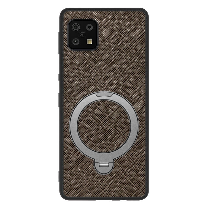 [ LOOF CASUAL MAG-RING Series ] AQUOS sense6s /sense6 sense 6s 6 スマホケース 背面 ケース カバー ハードケース マグネット内蔵の薄型多機能リング付 スタンド [ AQUOS sense6/sense6s ]