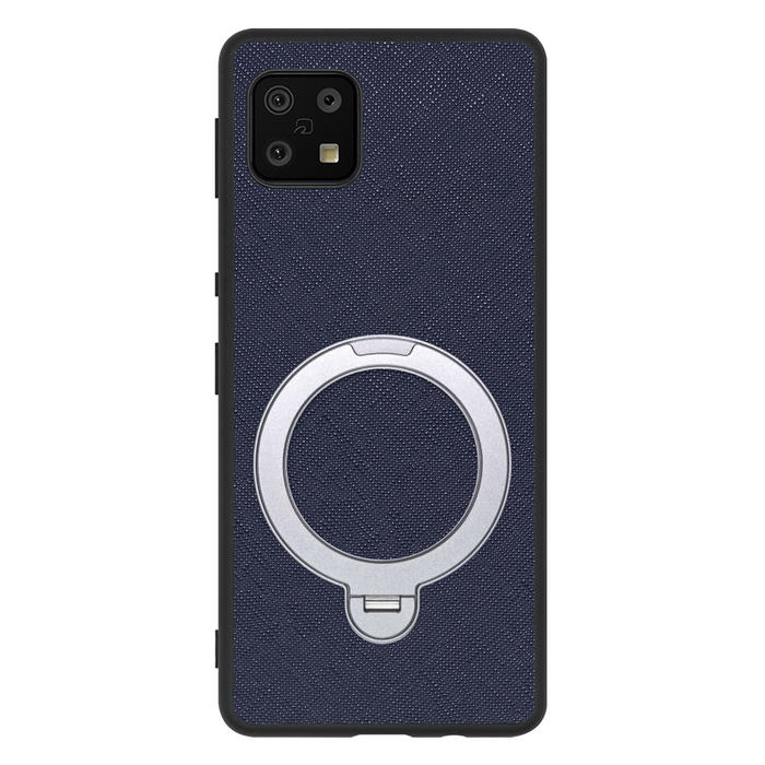 [ LOOF CASUAL MAG-RING Series ] AQUOS sense6s /sense6 sense 6s 6 スマホケース 背面 ケース カバー ハードケース マグネット内蔵の薄型多機能リング付 スタンド [ AQUOS sense6/sense6s ]