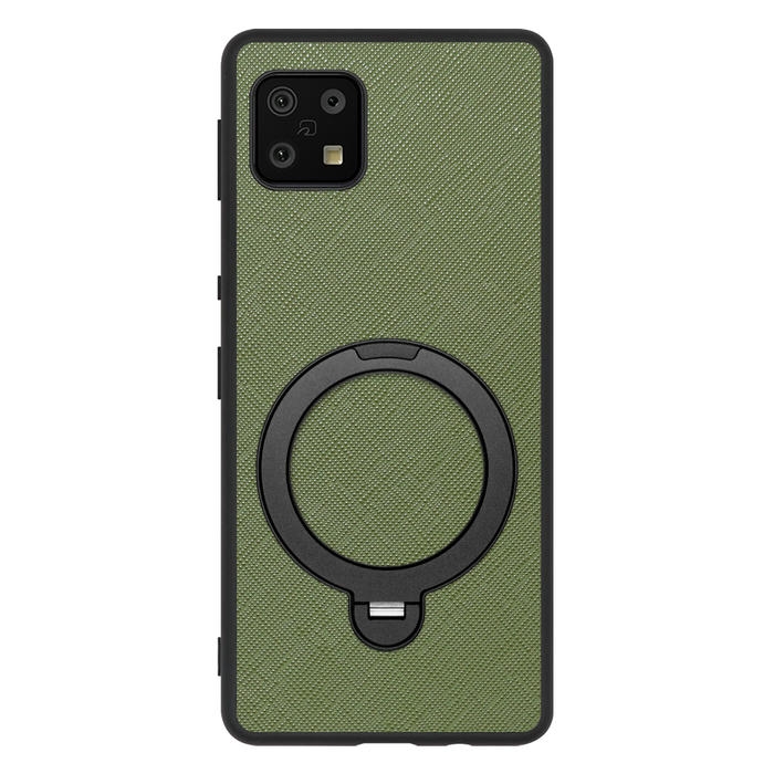 [ LOOF CASUAL MAG-RING Series ] AQUOS sense6s /sense6 sense 6s 6 スマホケース 背面 ケース カバー ハードケース マグネット内蔵の薄型多機能リング付 スタンド [ AQUOS sense6/sense6s ]