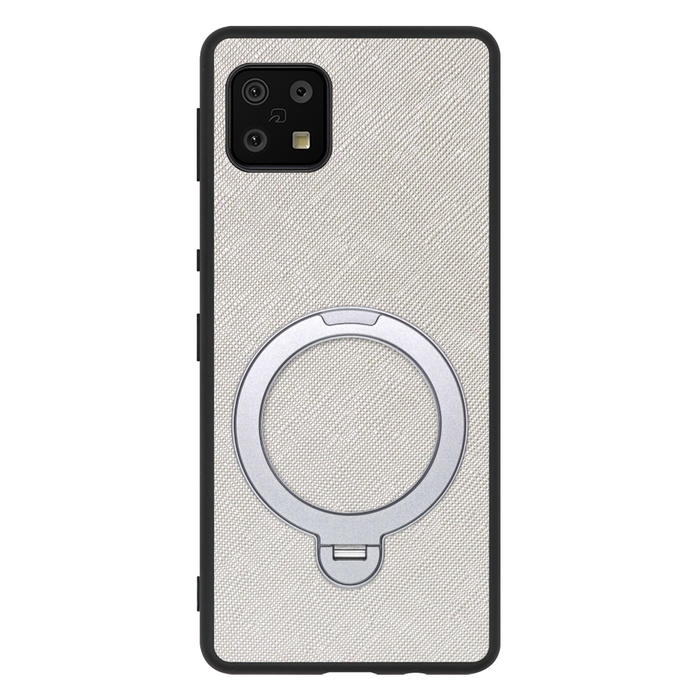 [ LOOF CASUAL MAG-RING Series ] AQUOS sense6s /sense6 sense 6s 6 スマホケース 背面 ケース カバー ハードケース マグネット内蔵の薄型多機能リング付 スタンド [ AQUOS sense6/sense6s ]