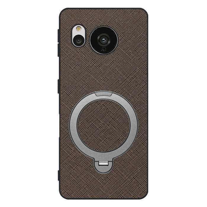[ LOOF CASUAL MAG-RING Series ] AQUOS sense7 sense 7 スマホケース 背面 ケース カバー ハードケース マグネット内蔵の薄型多機能リング付 スタンド [ AQUOS sense7 ]
