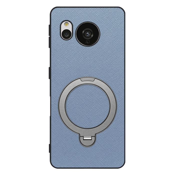 [ LOOF CASUAL MAG-RING Series ] AQUOS sense7 sense 7 スマホケース 背面 ケース カバー ハードケース マグネット内蔵の薄型多機能リング付 スタンド [ AQUOS sense7 ]