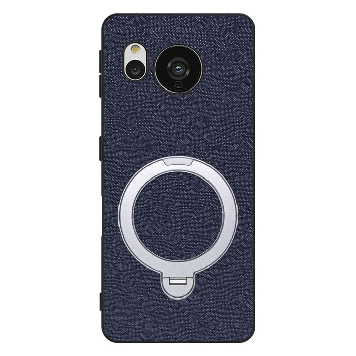 [ LOOF CASUAL MAG-RING Series ] AQUOS sense7 sense 7 スマホケース 背面 ケース カバー ハードケース マグネット内蔵の薄型多機能リング付 スタンド [ AQUOS sense7 ]