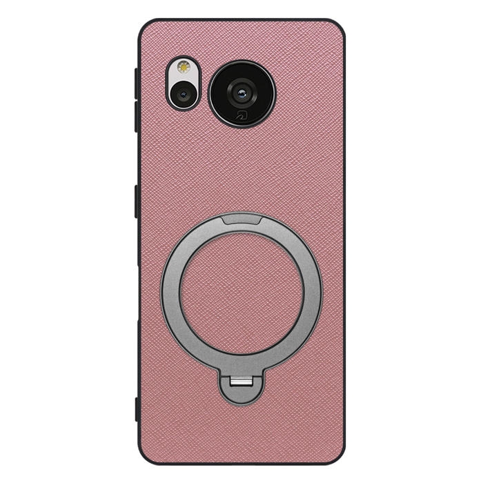 [ LOOF CASUAL MAG-RING Series ] AQUOS sense7 sense 7 スマホケース 背面 ケース カバー ハードケース マグネット内蔵の薄型多機能リング付 スタンド [ AQUOS sense7 ]