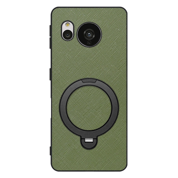 [ LOOF CASUAL MAG-RING Series ] AQUOS sense7 sense 7 スマホケース 背面 ケース カバー ハードケース マグネット内蔵の薄型多機能リング付 スタンド [ AQUOS sense7 ]