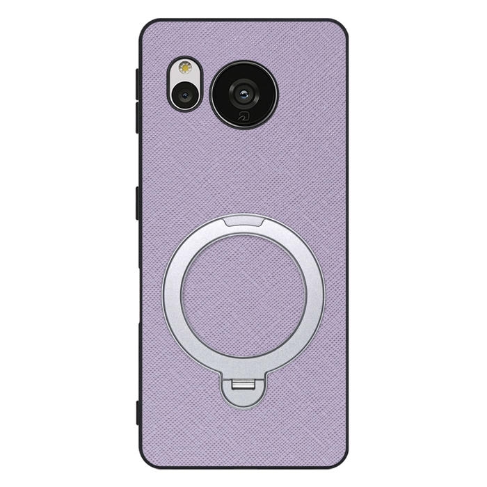 [ LOOF CASUAL MAG-RING Series ] AQUOS sense7 sense 7 スマホケース 背面 ケース カバー ハードケース マグネット内蔵の薄型多機能リング付 スタンド [ AQUOS sense7 ]
