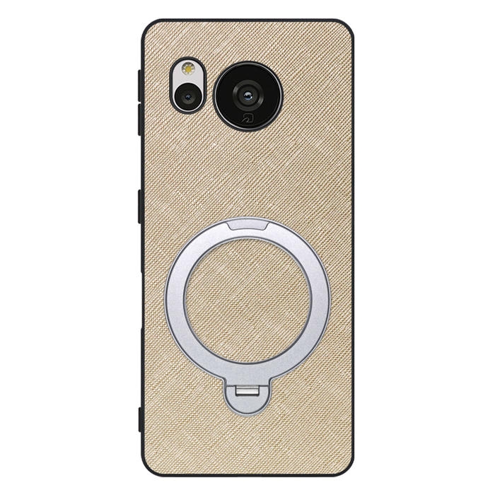 [ LOOF CASUAL MAG-RING Series ] AQUOS sense7 Plus sense7plus 7plus sense 7 スマホケース 背面 ケース カバー ハードケース マグネット内蔵の薄型多機能リング付 スタンド [ AQUOS sense7 Plus ]
