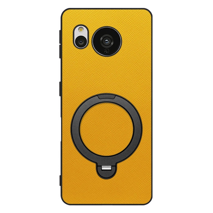 [ LOOF CASUAL MAG-RING Series ] AQUOS sense7 Plus sense7plus 7plus sense 7 スマホケース 背面 ケース カバー ハードケース マグネット内蔵の薄型多機能リング付 スタンド [ AQUOS sense7 Plus ]