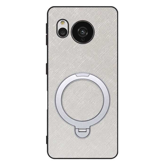 [ LOOF CASUAL MAG-RING Series ] AQUOS sense7 Plus sense7plus 7plus sense 7 スマホケース 背面 ケース カバー ハードケース マグネット内蔵の薄型多機能リング付 スタンド [ AQUOS sense7 Plus ]