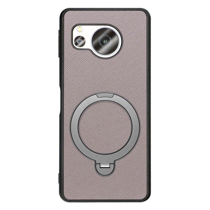 [ LOOF CASUAL MAG-RING Series ] AQUOS sense8 SH-54D / SHG11 sense 8 スマホケース 背面 ケース カバー ハードケース マグネット内蔵の薄型多機能リング付 スタンド [ AQUOS sense8 ]