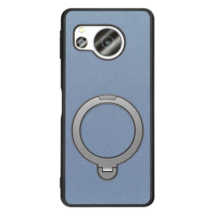 [ LOOF CASUAL MAG-RING Series ] AQUOS sense8 SH-54D / SHG11 sense 8 スマホケース 背面 ケース カバー ハードケース マグネット内蔵の薄型多機能リング付 スタンド [ AQUOS sense8 ]