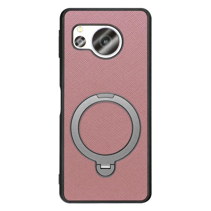 [ LOOF CASUAL MAG-RING Series ] AQUOS sense8 SH-54D / SHG11 sense 8 スマホケース 背面 ケース カバー ハードケース マグネット内蔵の薄型多機能リング付 スタンド [ AQUOS sense8 ]