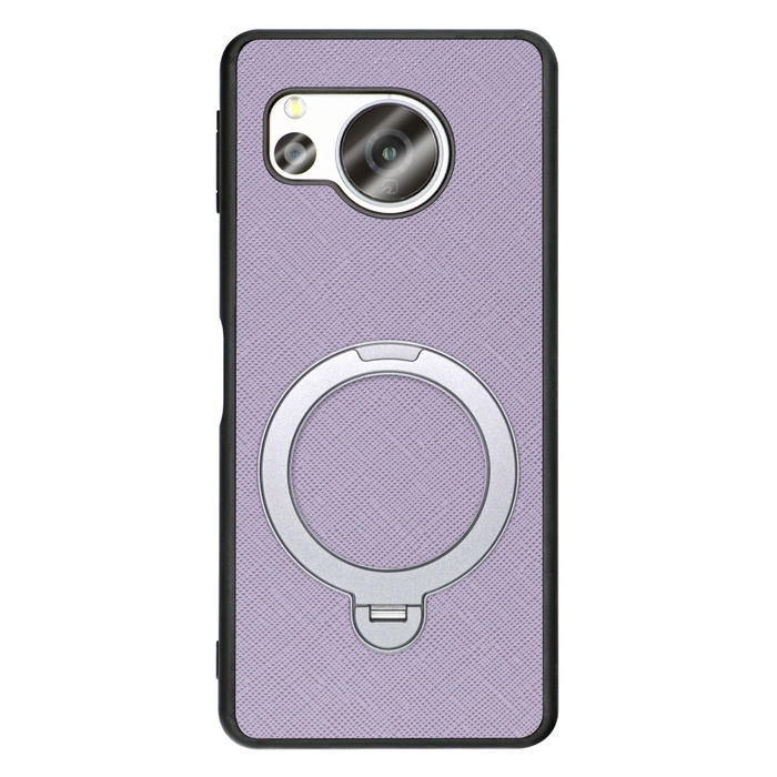 [ LOOF CASUAL MAG-RING Series ] AQUOS sense8 SH-54D / SHG11 sense 8 スマホケース 背面 ケース カバー ハードケース マグネット内蔵の薄型多機能リング付 スタンド [ AQUOS sense8 ]