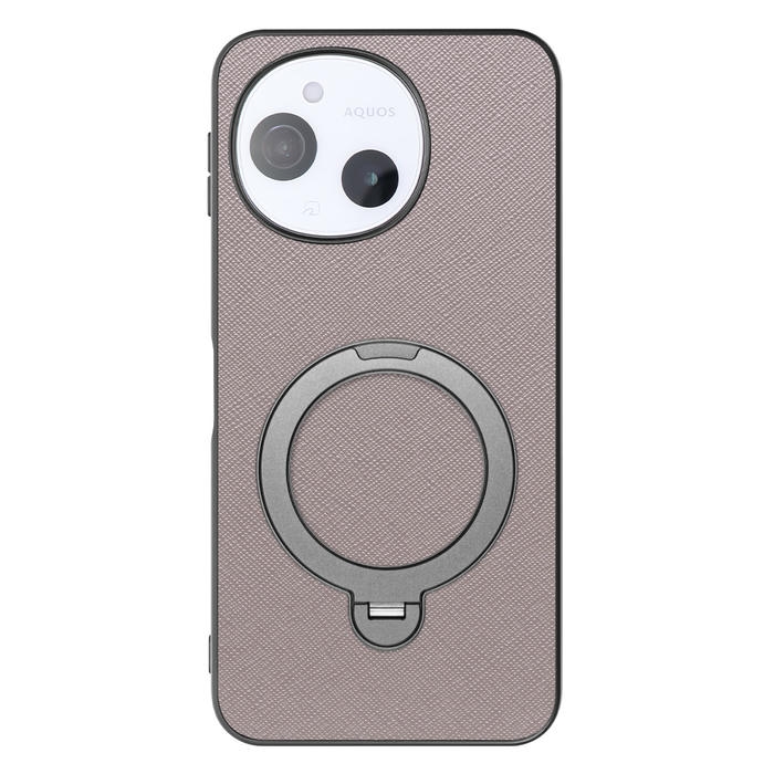 [ LOOF CASUAL MAG-RING Series ] AQUOS sense9 SH-53E SHG14 SH-M2 SH-53F SH-M33 スマホケース 背面 ケース カバー ハードケース マグネット内蔵の薄型多機能リング付 スタンド [ AQUOS sense9 / sense10 ]