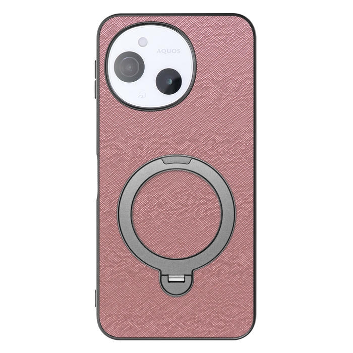 [ LOOF CASUAL MAG-RING Series ] AQUOS sense9 SH-53E SHG14 SH-M2 SH-53F SH-M33 スマホケース 背面 ケース カバー ハードケース マグネット内蔵の薄型多機能リング付 スタンド [ AQUOS sense9 / sense10 ]