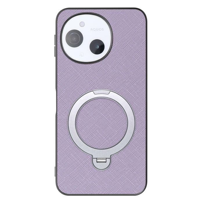 [ LOOF CASUAL MAG-RING Series ] AQUOS sense9 SH-53E SHG14 SH-M2 SH-53F SH-M33 スマホケース 背面 ケース カバー ハードケース マグネット内蔵の薄型多機能リング付 スタンド [ AQUOS sense9 / sense10 ]
